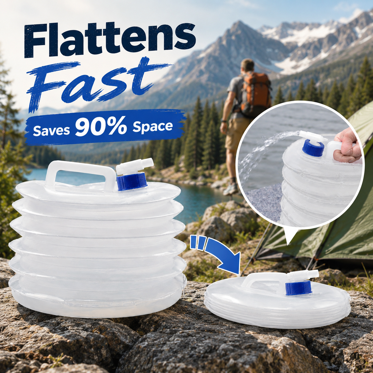 Collapsible Water Bucket 💧