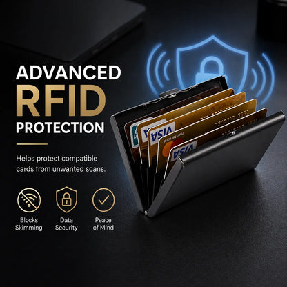 🔒 Ultra-Slim RFID Blocking Card Holder