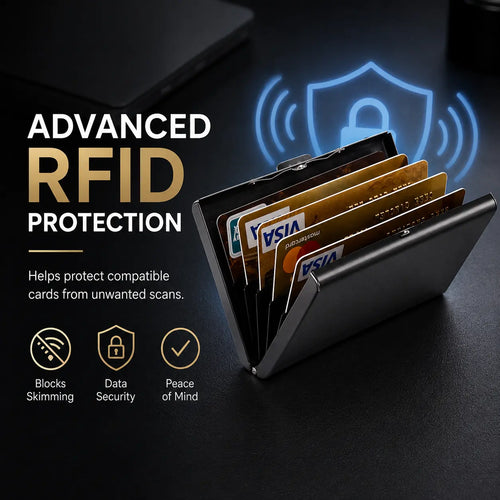 🔒 Ultra-Slim RFID Blocking Card Holder