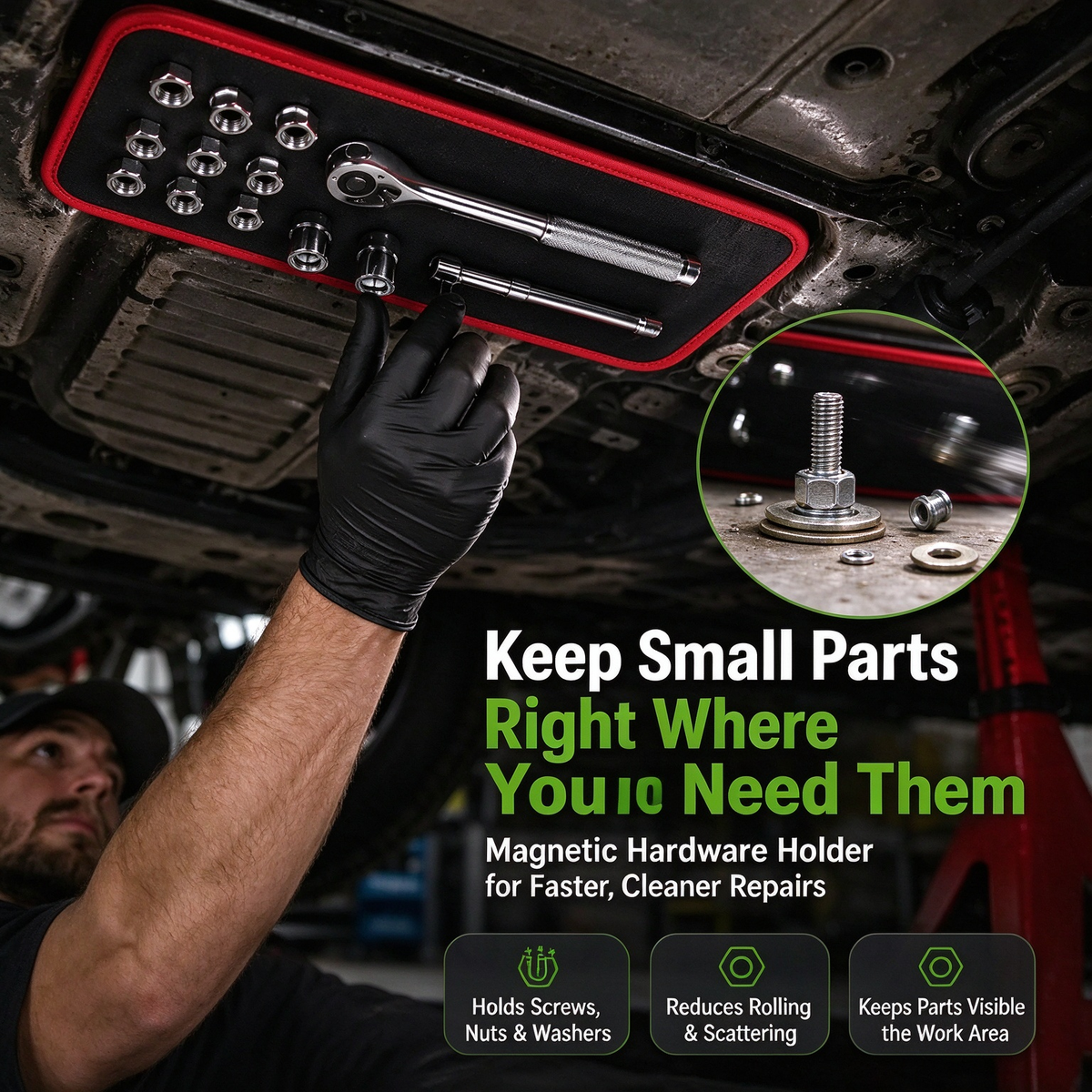 Flexible Magnetic Parts Mat