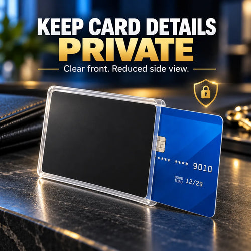 🛡️ Side-View Privacy Card Sleeve – Slim & Easy to Carry