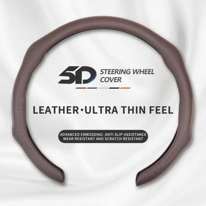 🚗 Napa Leather Steering Wheel Cover – Ultra-Thin Comfort ✨