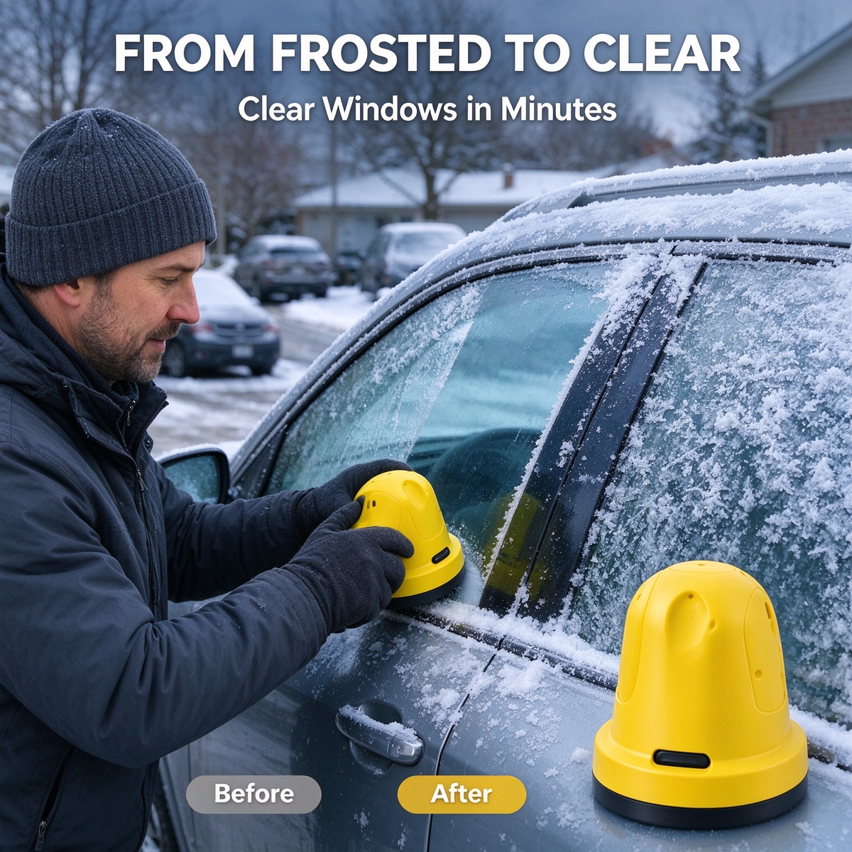 USB Rechargeable Electric Car Ice Scraper