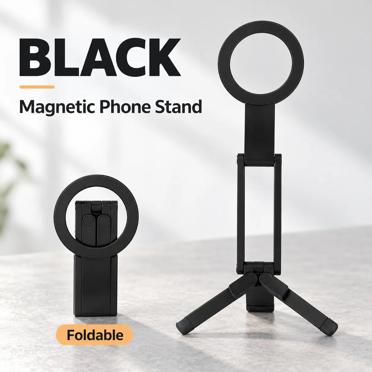 📱 Foldable Magnetic Phone Tripod Stand