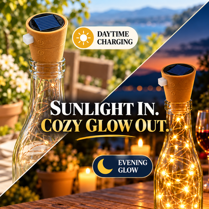☀️ Solar Bottle Cork Fairy Lights 🍾 Turn Empty Bottles into Cozy Decor ✨