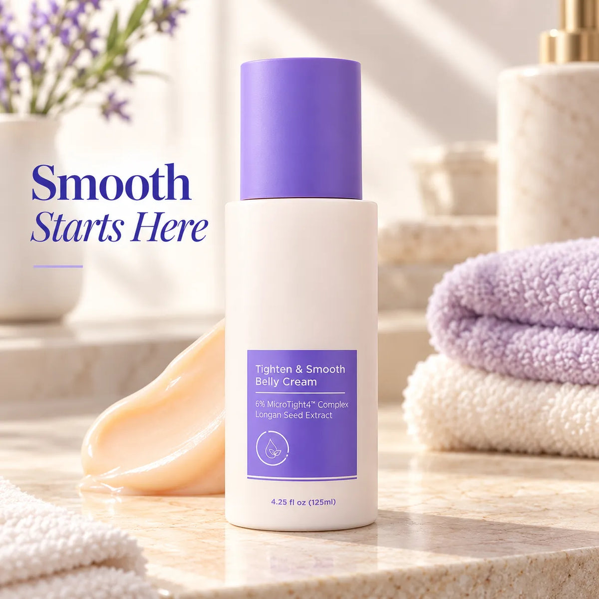 💜 Tighten & Smooth Belly Cream | Firmer-Looking Skin ✨
