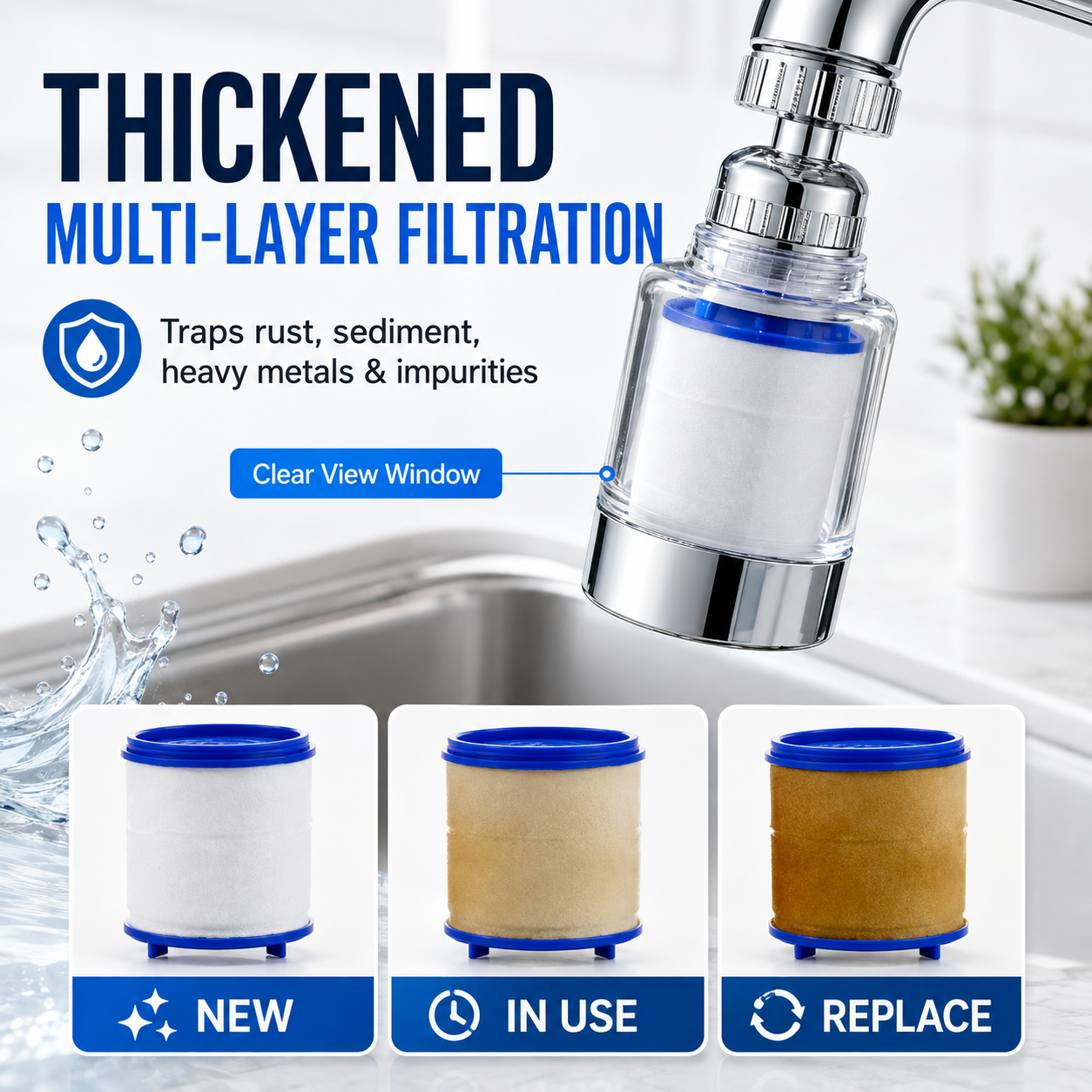 💧 360° Swivel Water Purifier & Aerator