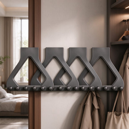 Triangular door hanging multi-hook storage rack(4Pcs)