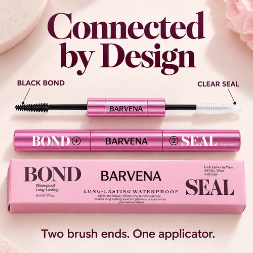 ✨ 2-in-1 Lash Bond & Seal for DIY Cluster Lashes 💗 Black Bond + Clear Seal