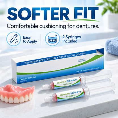 Temporary Soft Denture Reline Kit – Comfortable Fit & Cushioning