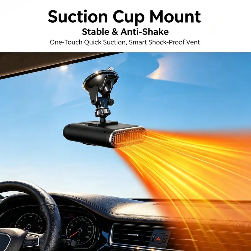 12V Portable Car Heater - Adjustable Defogging Windshield Demister 🚗