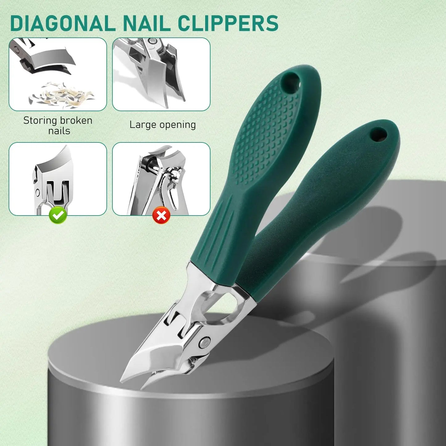 🔥HOT SALE 55% OFF – 3PCS Slanted Nail Clipper Set