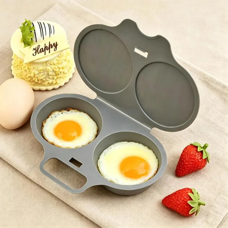 🍳Dual-cavity microwave egg cooker