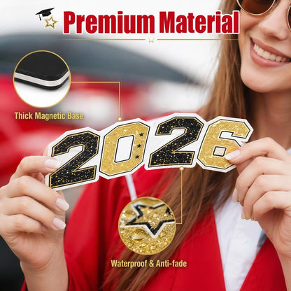 2026 Graduation Car Magnet Decor Set