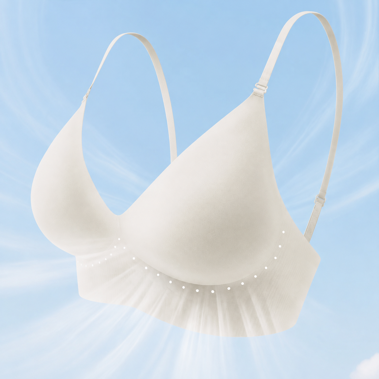 🌬️ Seamless Air-Vent Low Back Bra