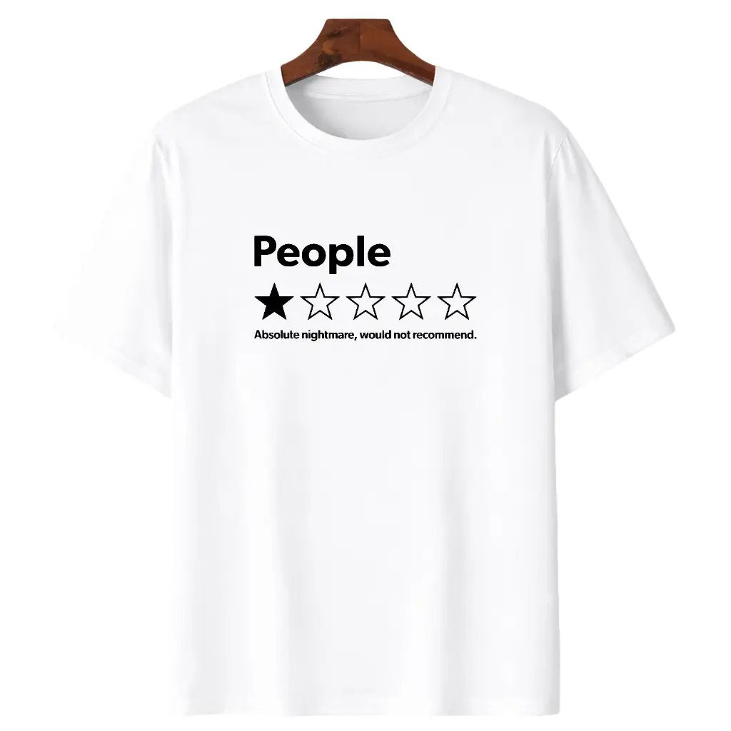 ⭐ "People: One Star" Funny Graphic T-Shirt