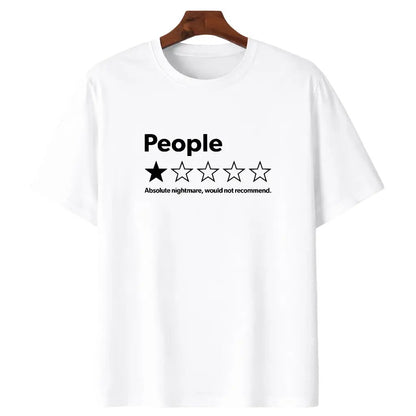 ⭐ "People: One Star" Funny Graphic T-Shirt