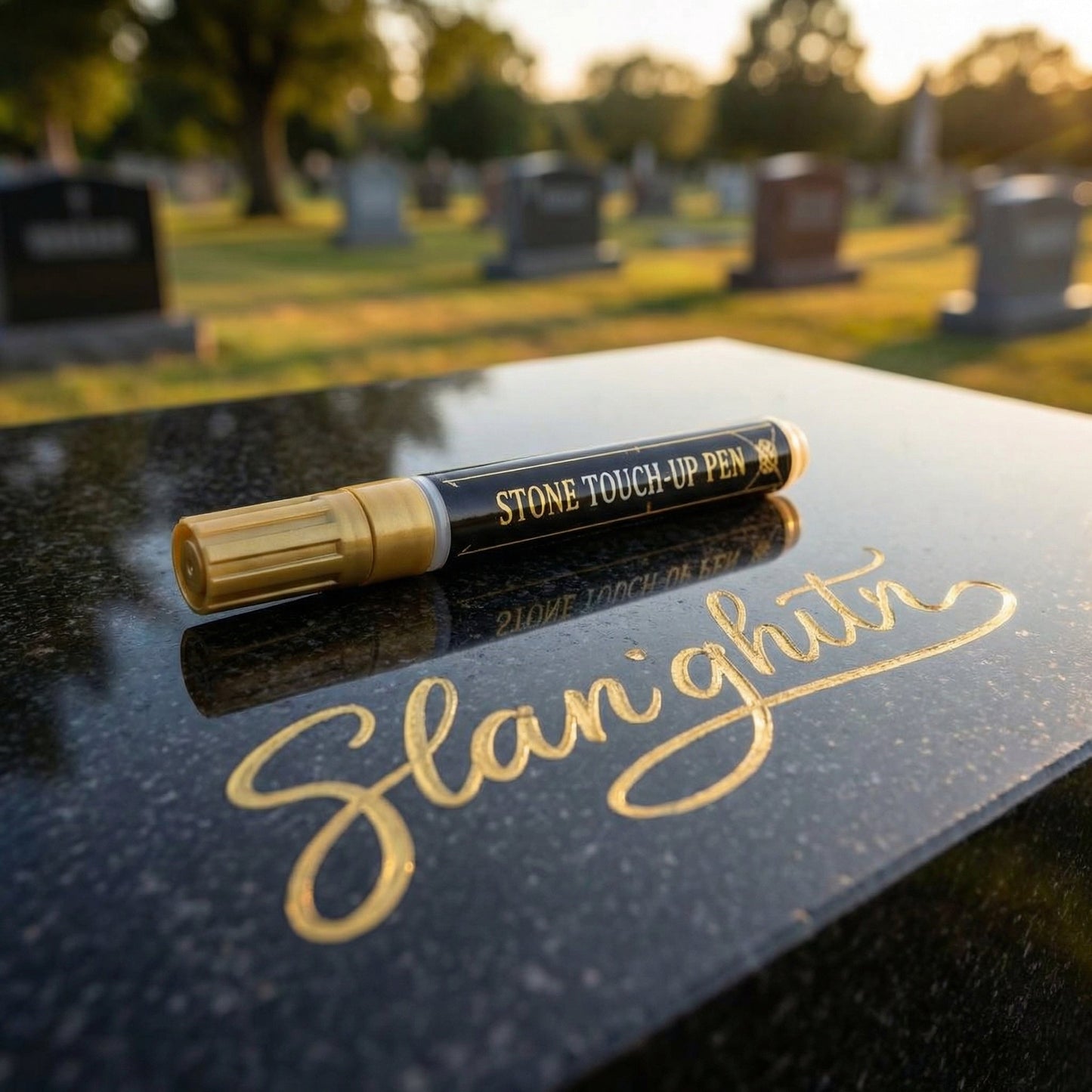 🐦Golden Tombstone Marker Pen for Restoring Faded Grave Inscriptions
