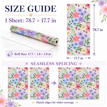 🌸 Colorful Floral Rainbow Prism Window Cling