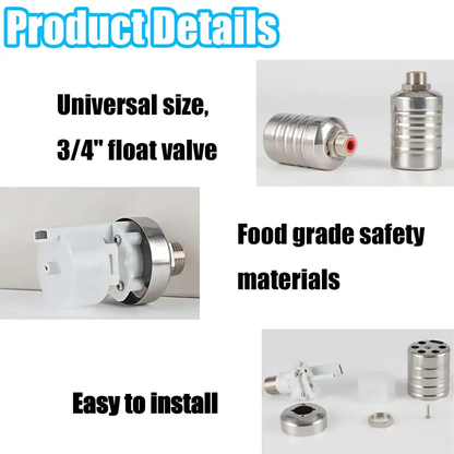 💧Automatic Water Level Control Valve | 🛡️304 Stainless Steel🌊