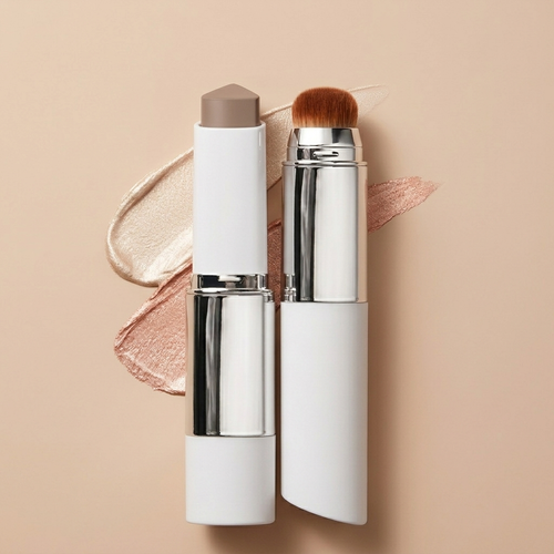♀️2-in-1 Color Changing Foundation Stick with Brush 💧 Collagen Infused🤎