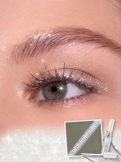☁️Crystal Shine Glitter Lash Topcoat - Diamond Sparkle Mascara✨