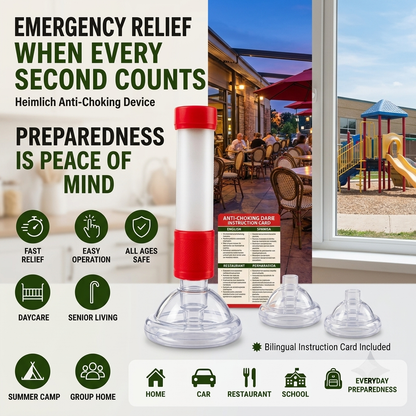 🚨Emergency Anti Choking Device Kit | Home Airway Clearance Protection👪