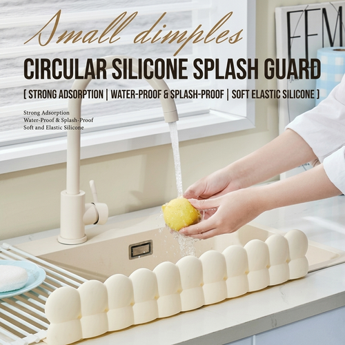 ✨Silicone Sink Splash Guard with Suction Cups | Dry Countertop Barrier🌿