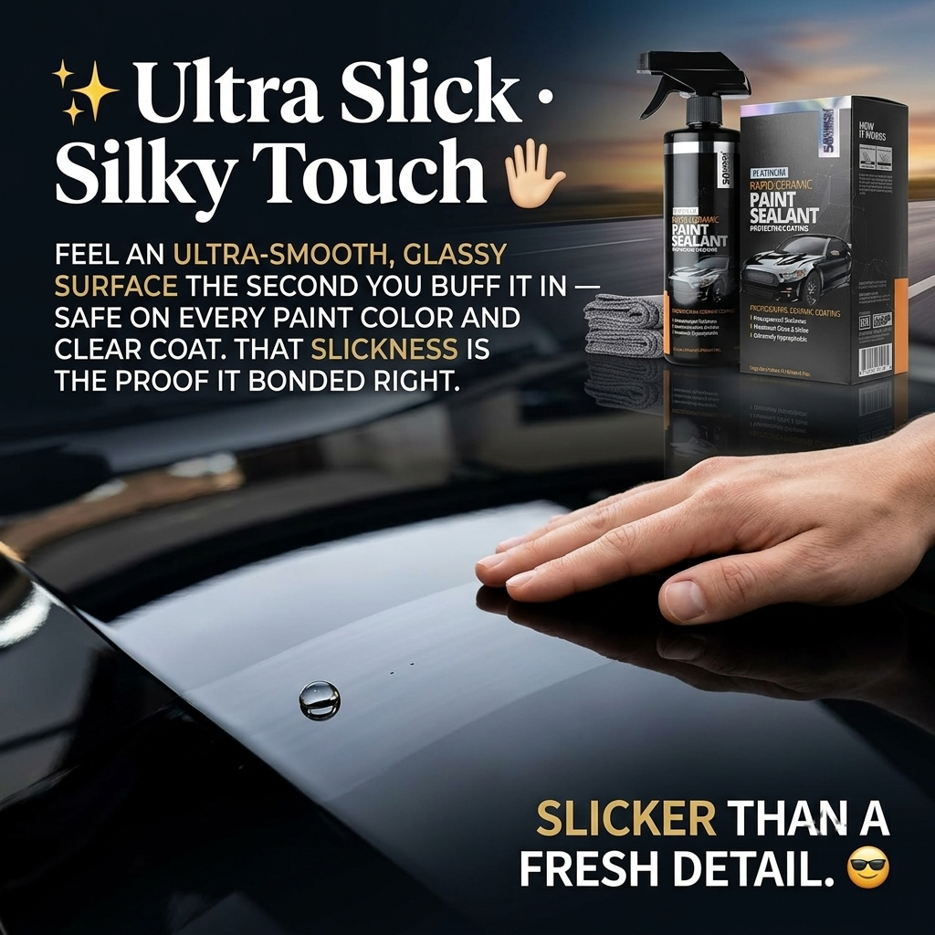 🏎️Ceramcoat Rapid Ceramic Paint Sealant - Mirror Gloss & 50-Wash Armor🚘