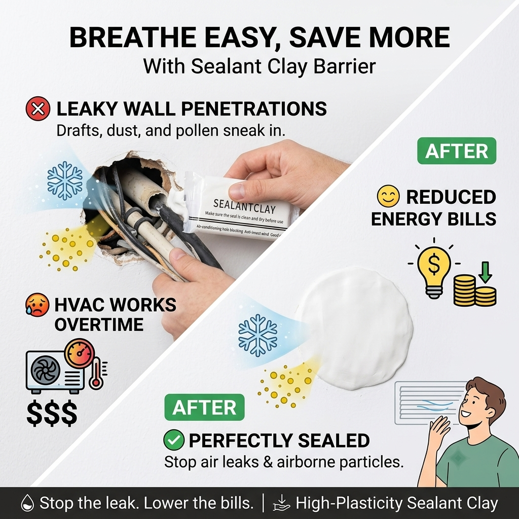 🛡️Multipurpose Wall Hole Sealant Clay - Waterproof & Pest-Proof Putty