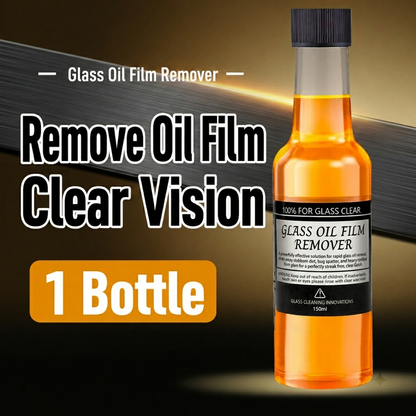 🚗Automotive Glass Oil Film Cleaner - Anti-Freeze & Hydrophobic Coating