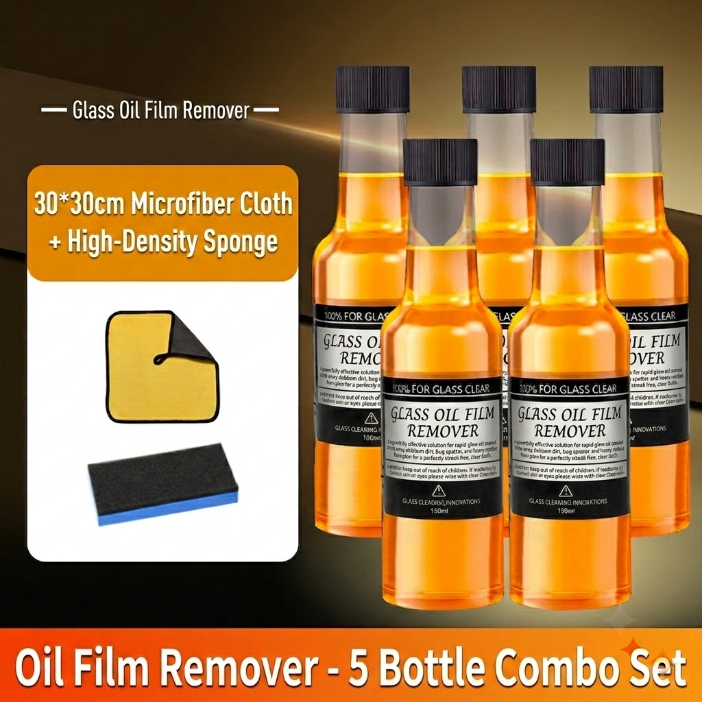 5 bottles ( Free 1 sponge + 1 towel )