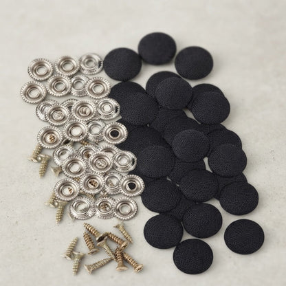 🚗🛡️50 Pack Car Roof Headliner Repair Buttons- Fabric Covered Retainer Screws