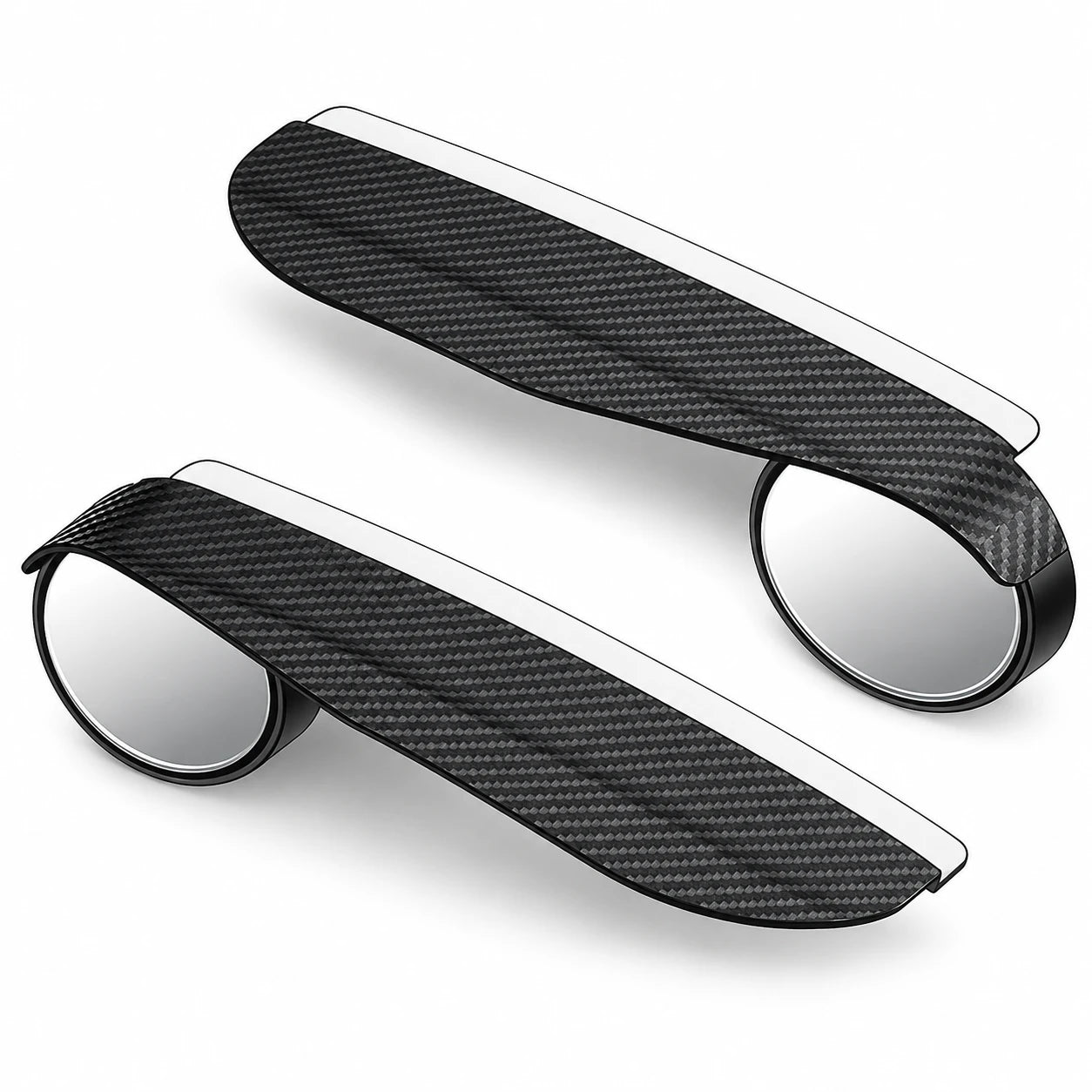 Mini Round mirror + Rain Visor | 1 Pair