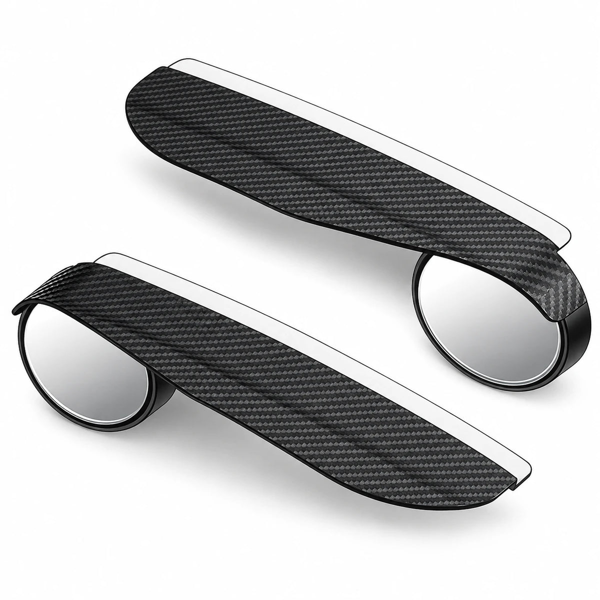 Side Mirror Rain Guards With Adjustable Blind Spot Mirrors