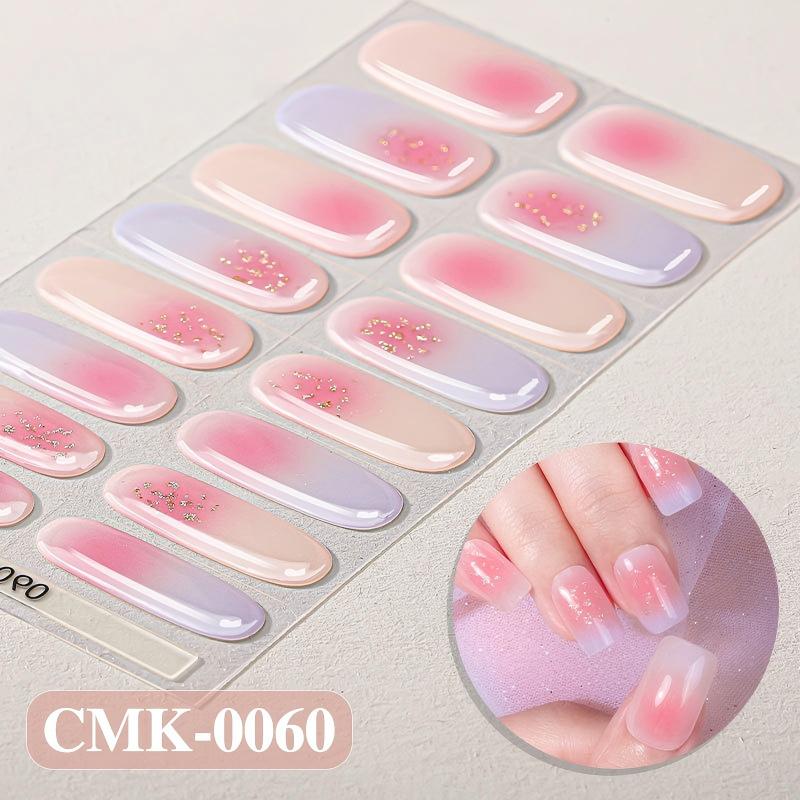 UV-Free Gel Nail Wraps | 5-Minute Salon-Shine Manicure