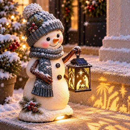 ⛄Snowman Nativity Glow™ Christmas Light Ornament