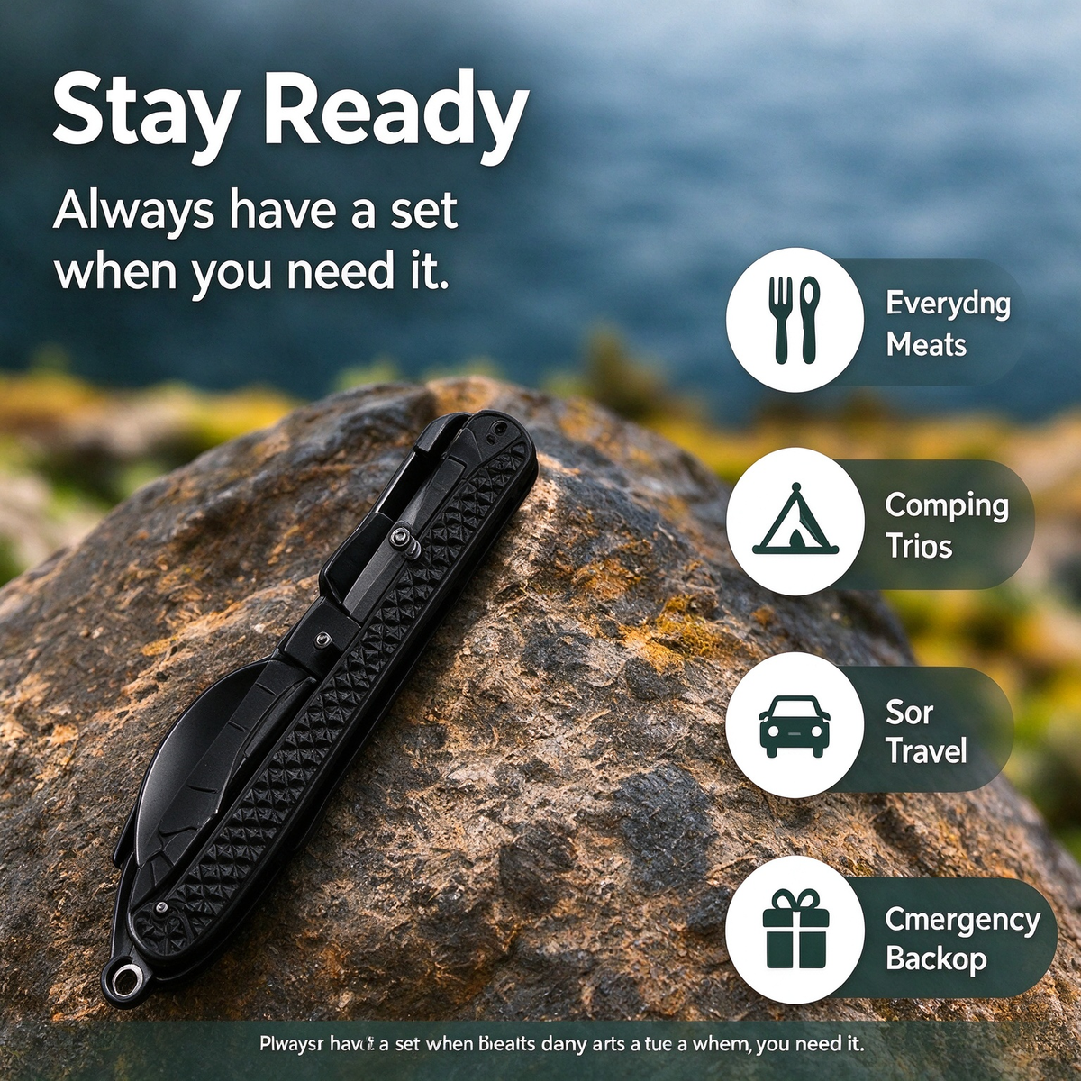 Multifunctional Folding Fork & Spoon Set