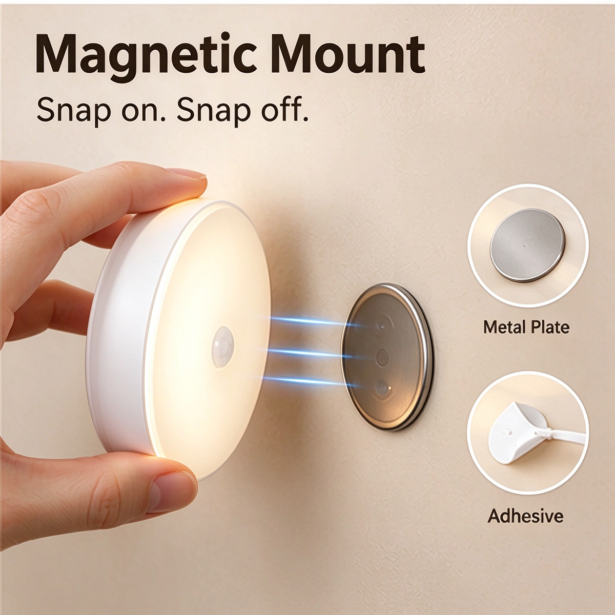 💡Magnetic Induction-Charging Night Light(2 Pack)