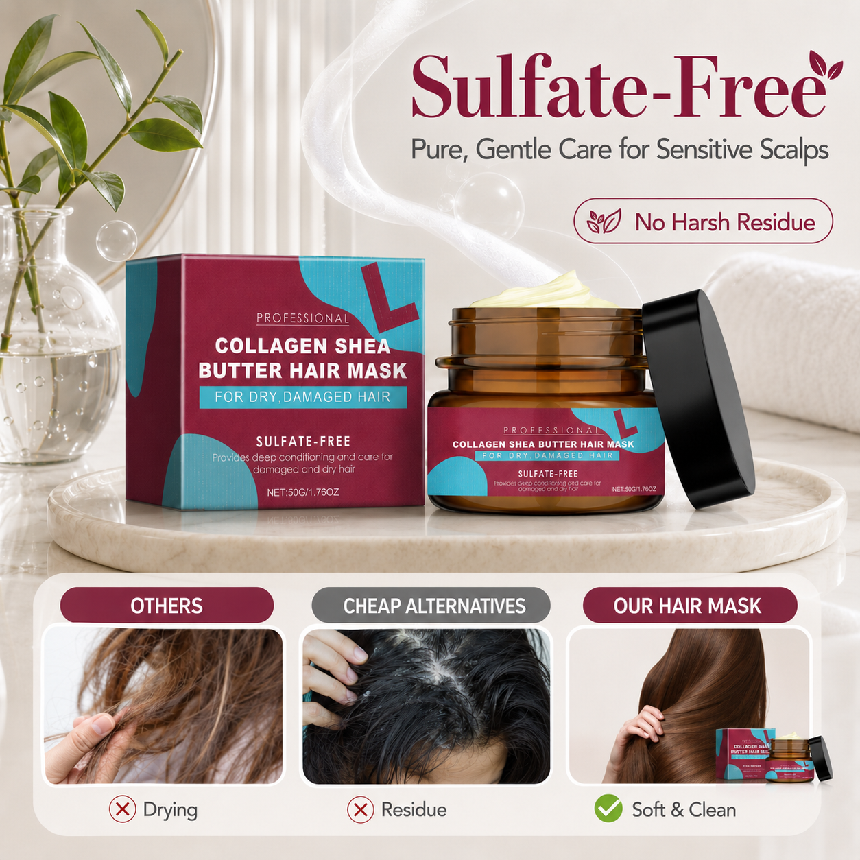 💇‍♀️Professional Collagen Shea Butter Hair Mask