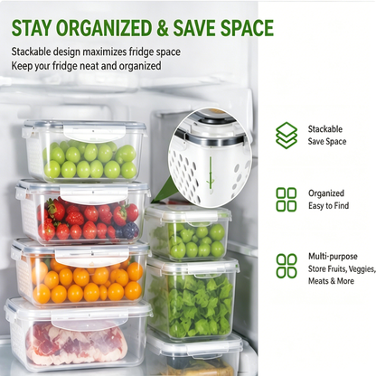 💥New Arrivals  Now Selling Fast🔥5 Pack Fridge Organizers and Storage