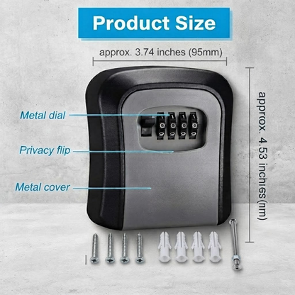 🔢Wall-Mounted 4-Digit Combination Key Safe Box