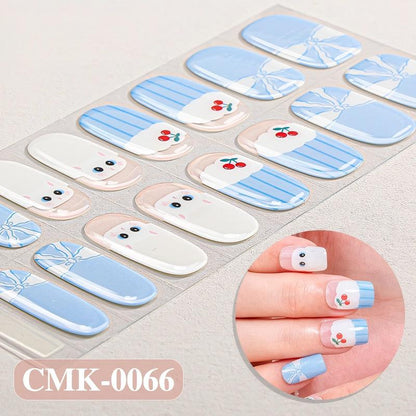 UV-Free Gel Nail Wraps | 5-Minute Salon-Shine Manicure