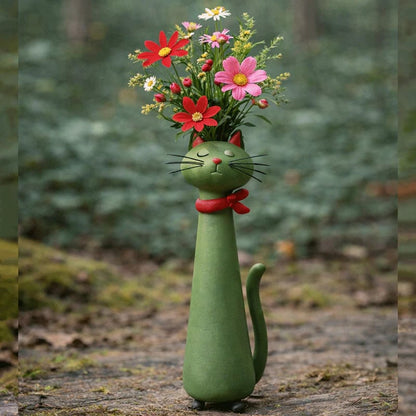 🐱 Quirky Cat Vase 🌸 Cute Home Decor