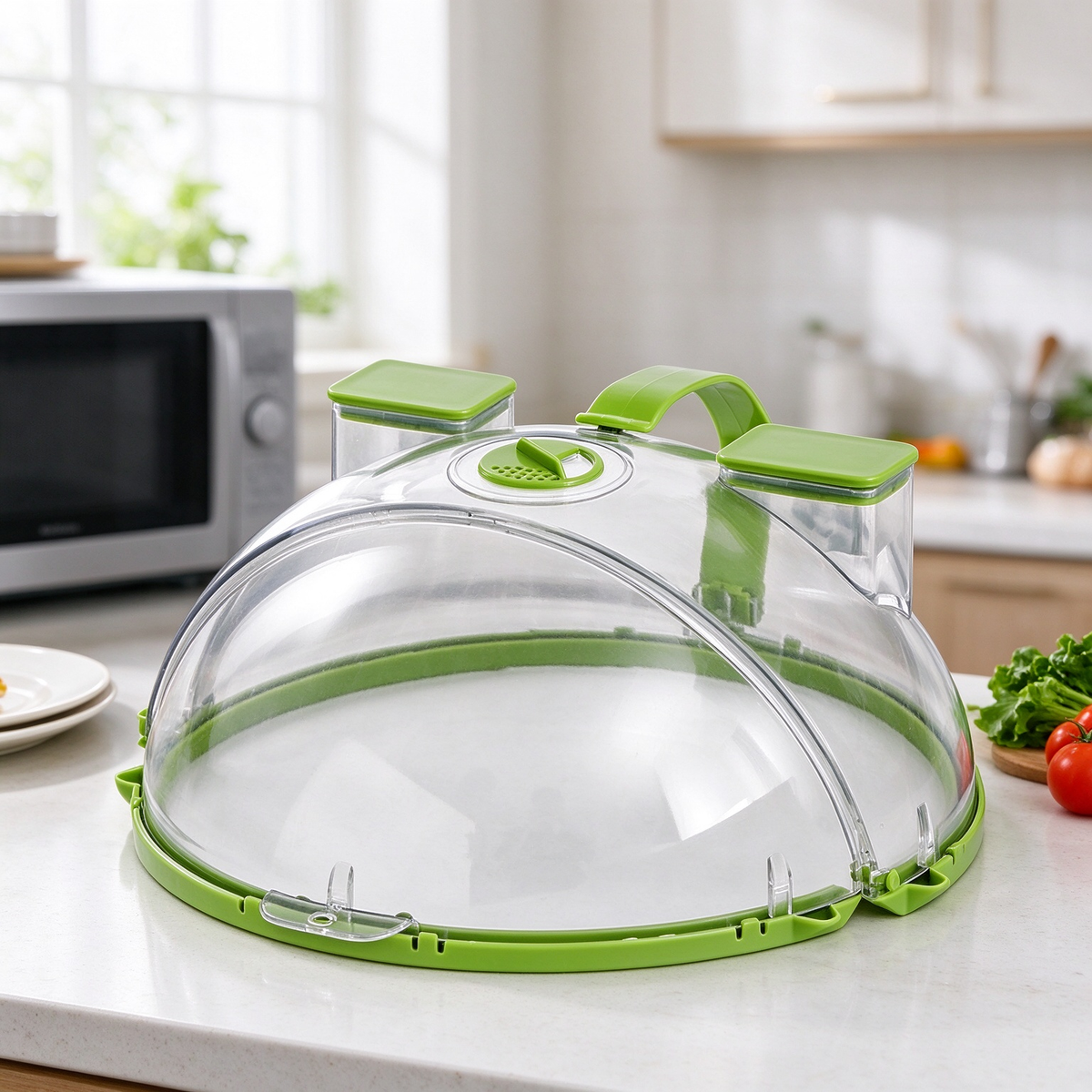 Foldable Microwave Splatter Cover