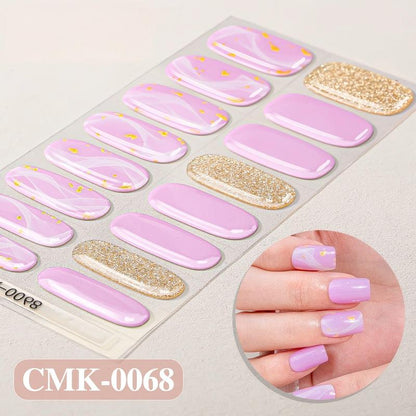 UV-Free Gel Nail Wraps | 5-Minute Salon-Shine Manicure