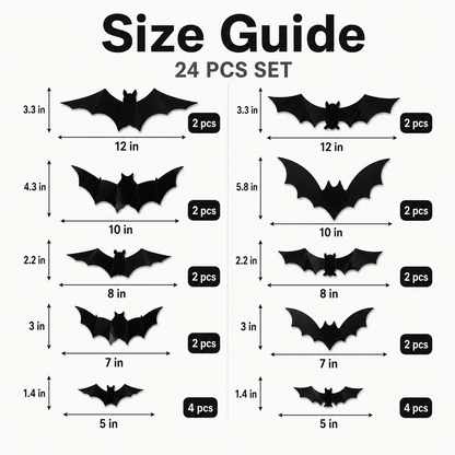 Glowing 3D Halloween Bat Decor 🦇🎃