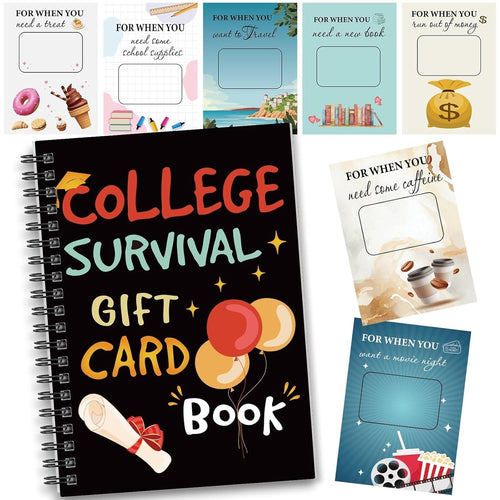 🎓 College Survival Gift Card Book 📚 Surprise on Every Page