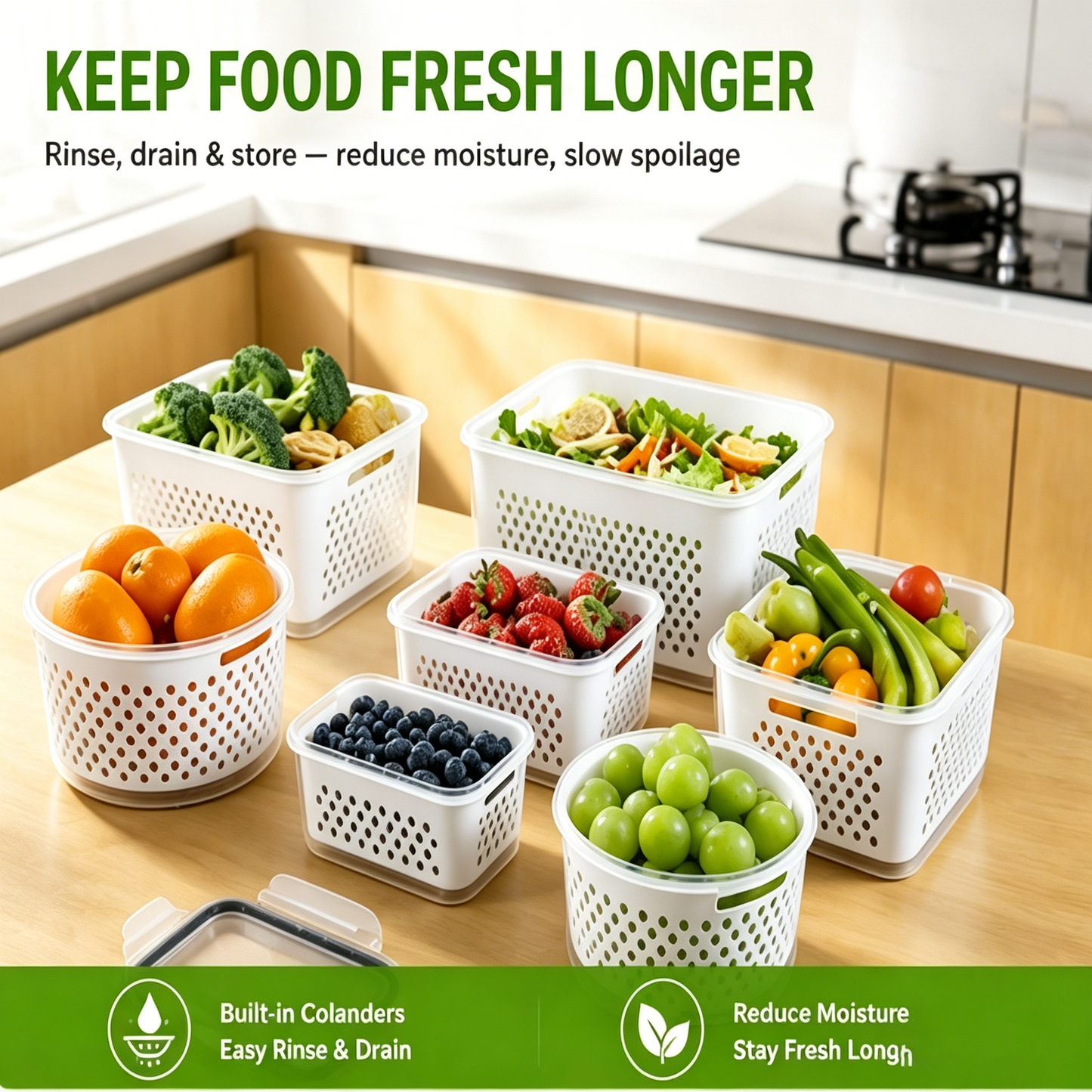 💥New Arrivals  Now Selling Fast🔥5 Pack Fridge Organizers and Storage