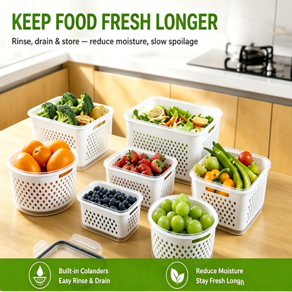 💥New Arrivals  Now Selling Fast🔥5 Pack Fridge Organizers and Storage